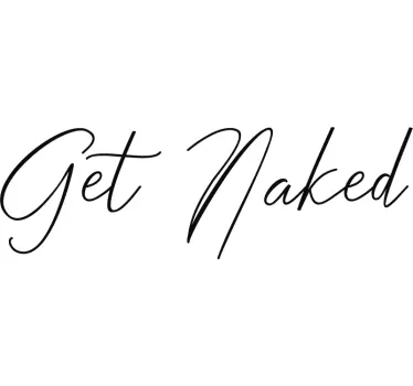 Sticker pour Paroi de Douche Get Naked - TenStickers