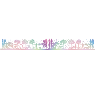 Sticker voiture silhouette de paysage montagneux - TenStickers
