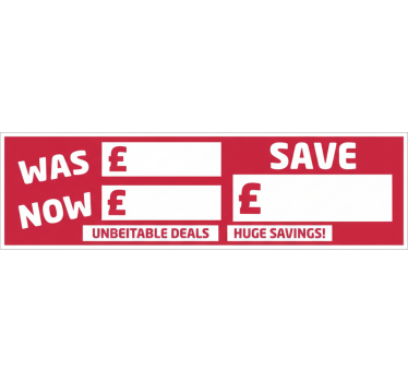 Sticker voiture panneaux de vente voiture rouge - TenStickers