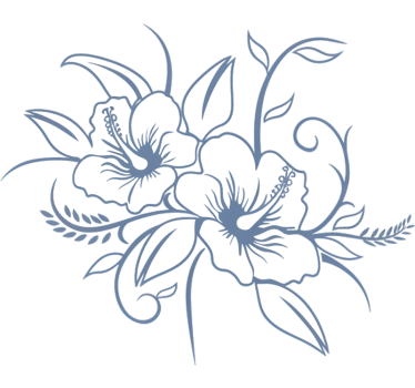 Sticker voiture fleur d'hibiscus en fleurs - TenStickers