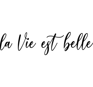 Sticker voiture la vie est belle - TenStickers