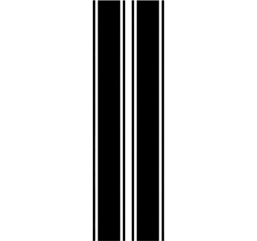 Sticker voiture bandes de course lisses - TenStickers