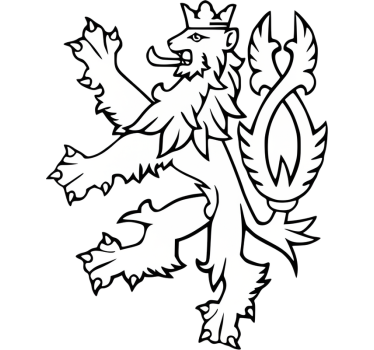 Sticker voiture lion couronné à deux queues - TenStickers