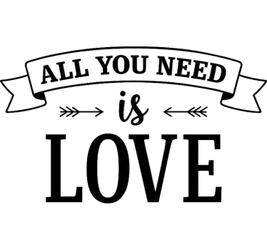 Sticker voiture flèche d'amour romantique - TenStickers