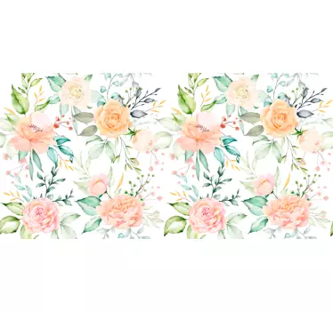 Adhésif meuble roses pastel - TenStickers