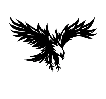 Sticker voiture aigle majestueux en plein vol - TenStickers