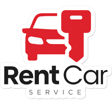 Sticker personnalisable logo simple de location de voiture - TenStickers