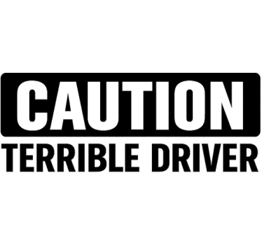 Sticker voiture étiquette d'avertissement honnête - TenStickers
