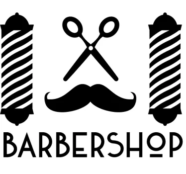 Sticker Entreprise Symboles Barbier - TenStickers