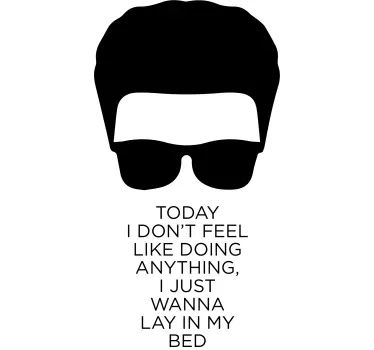 Sticker Mural Citation Bruno Mars - TenStickers