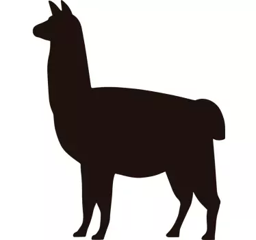 Sticker Forme Silhouette de Llama - TenStickers