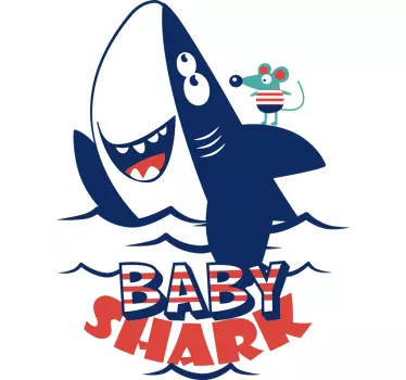 Sticker Maison baby shark - TenStickers