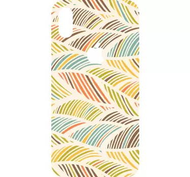 Autocollant iPhone motifs floral pastel - TenStickers