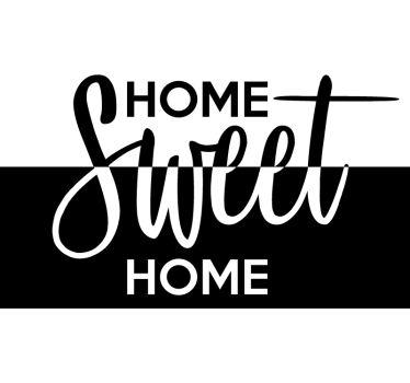 Sticker fenêtre maison Sweet Home - TenStickers