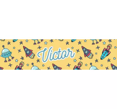 Sticker Chambre Enfant frise au nom personnalisé - TenStickers