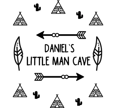 Sticker Chambre Enfant petite grotte - TenStickers