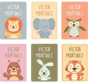 Stickers étiquettes pour cahiers scolaires éducatif - TenStickers