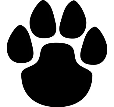 Sticker voiture design pattes de chien - TenStickers