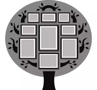 Sticker cadre encadrement d'arbre généalogique - TenStickers