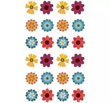 Sticker voiture élément floral vivant - TenStickers