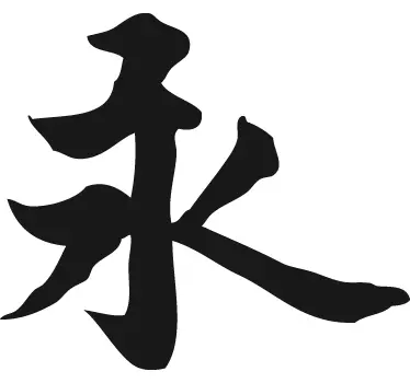 Sticker véhicule éternité chinois - TenStickers
