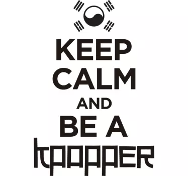 Sticker proverbe reste calme et sois un - TenStickers