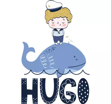 Marin personnalisé dessin autocollant nautique - TenStickers
