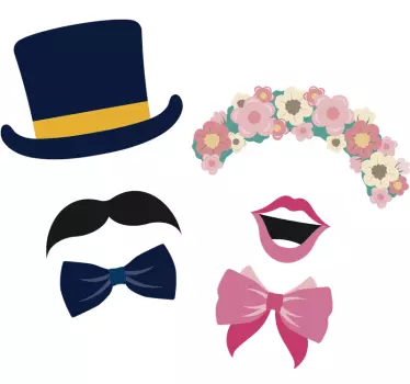 Sticker voiture accessoires de costume ludiques - TenStickers