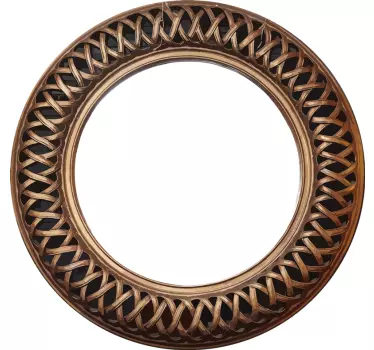 stickers de cadre miroir effet antique - TenStickers