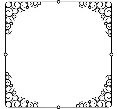 stickers muraux miroir vieux cadre - TenStickers