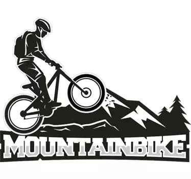 Sticker Muraux Sport vtt vélo aventure - TenStickers