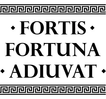 Sticker citation la fortune sourit aux audacieux - TenStickers