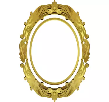 Autocollant décoratif de cadre de miroir - TenStickers