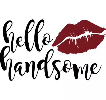 Bonjour le sticker de mur beau texte - TenStickers