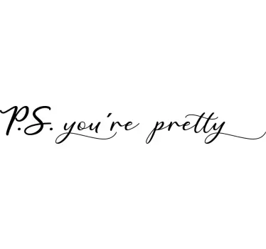 Sticker miroir You're pretty - TenStickers