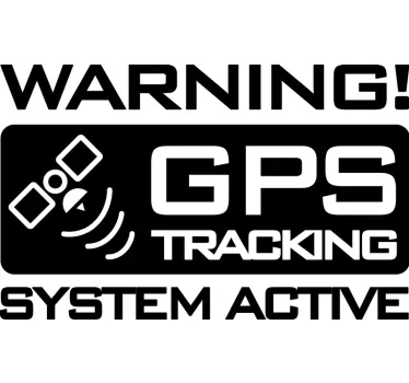 Décalcomanie de voiture de suivi gps - TenStickers