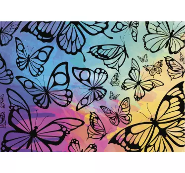 Décalque de papillons pour meubles de salle de bain - TenStickers