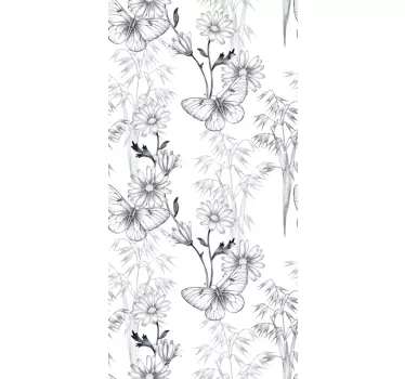 sticker de fenêtre décoratif en verre vlinder - TenStickers