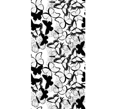 Sticker fenêtre papillons - TenStickers