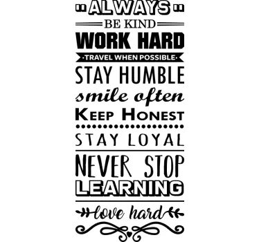 être aimable autocollant de motivation - TenStickers