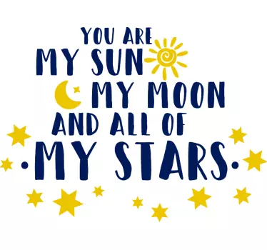 Autocollant Tu es mon soleil - TenStickers