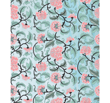 autocollant de film de fenêtre fleurs japonaises - TenStickers