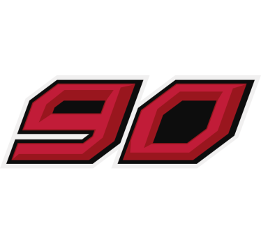 stickers de moto de numéro de  course personnalisable - TenStickers