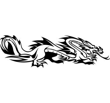 Sticker voiture dragon - TenStickers