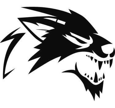Sticker voiture loup rugissant - TenStickers