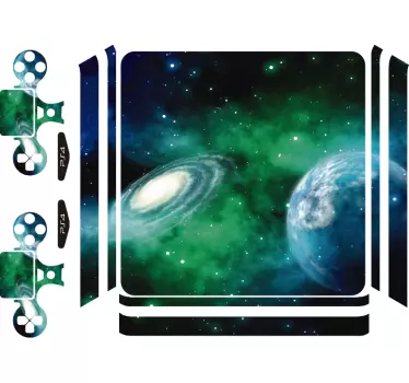 Autocollant PS4 espace profond - TenStickers