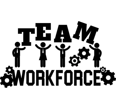 Sticker bureau "Team workforce" - TenStickers