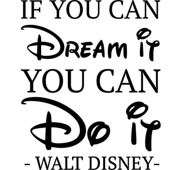 Sticker Citation Disney - TenStickers