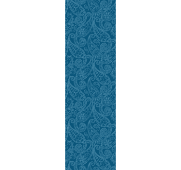 Sticker frigo bleu adhesif deco paisley - TenStickers