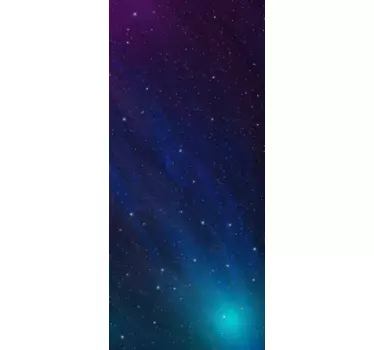 Sticker de porte Univers - TenStickers